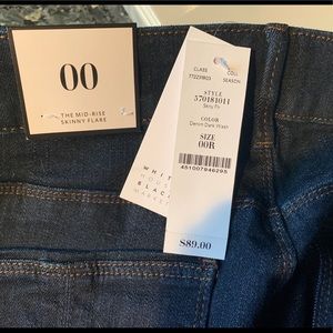 WHBM Skinny Flare Jeans-Brand New with Tags!!